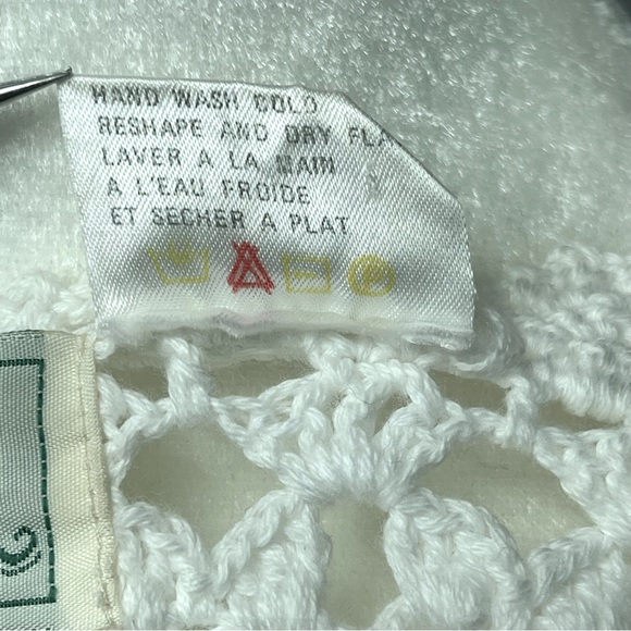 Vintage Willow Ridge Boho White Crochet Button up Vest 100% Cotton, Women’s Med - Picture 9 of 9